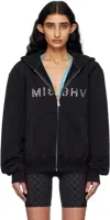 Misbhv Star Teddy Hoodie In Black