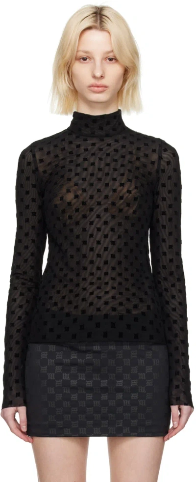 Misbhv Black Zip Turtleneck