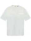 Misbhv Cotton T-shirt In Light Blue With Print Front Logo In Blue