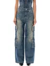 Misbhv Women's Denim Cargo Trousers