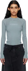 Misbhv Blue Future Sport Longsleeve Top In Blue