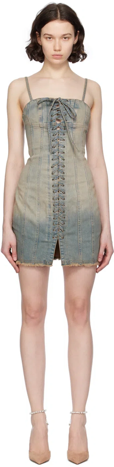 Misbhv Blue Lara Denim Minidress