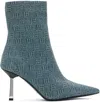 Misbhv Blue Sasha Ankle Boots In Washed Denim