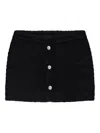 Misbhv Tweed Skirt In Black