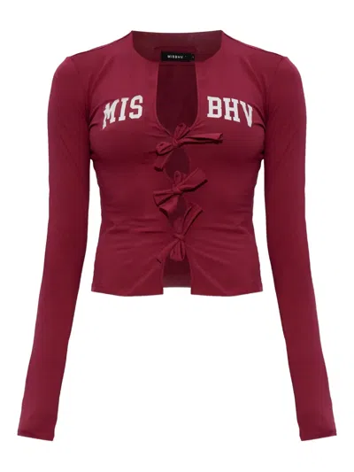 Misbhv Round-neck Tie-dye T-shirt In Red