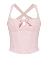 Misbhv Bowknot Tie-up Strap In Pink