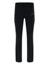 Misbhv Branding-detail Flared Trousers In Black