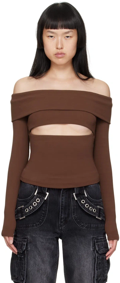 Misbhv Brown Elena Blouse