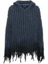 Misbhv Bulky Wax Hoodie In Blue