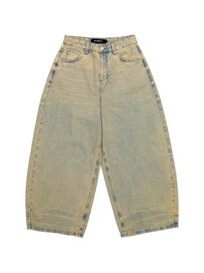 Misbhv Button-fastening Jeans In Green
