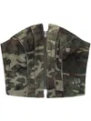 Misbhv Camo Corset Top In Green