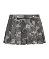 Misbhv Camouflage Print Skirt In Gray