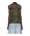 Misbhv Camouflage Printed Vest In Green