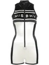 Misbhv Black & White Cannes Jumpsuit In Schwarz