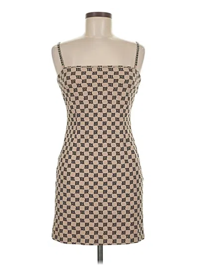 Pre-owned Misbhv Cocktail Dress In Tan