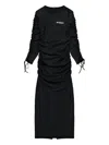 Misbhv Community Gathered Maxi Dress In Black