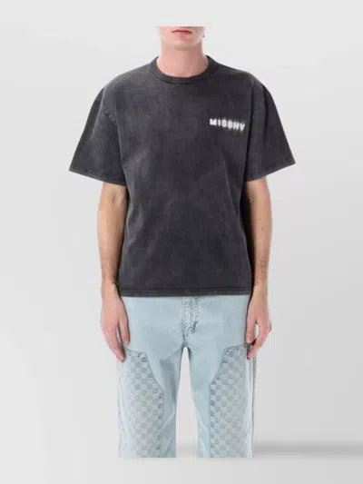 Misbhv Community Logo Print Crew Neck T-shirt In Black