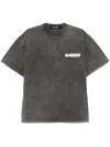 Misbhv Cotton T-shirt In Black With Logo In Schwarz