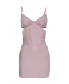 Misbhv Corset-style Cut-out Minidress In Nude