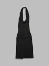 Misbhv Deep Neck Gathering Midnight Dress