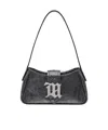 Misbhv Slogoo Plaque Zipped Shoulder Bag In Black