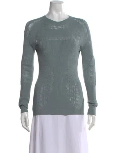 Pre-owned Misbhv Crew Neck Long Sleeve Top In Blue