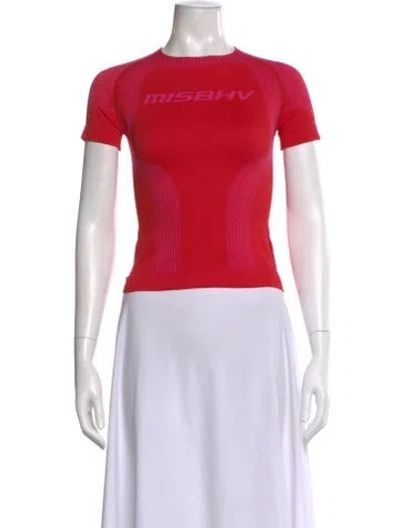 Pre-owned Misbhv Crew Neck Short Sleeve T-shirt W/ Tags In Pink