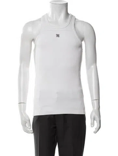 Pre-owned Misbhv Crew Neck Sleeveless Tank In White