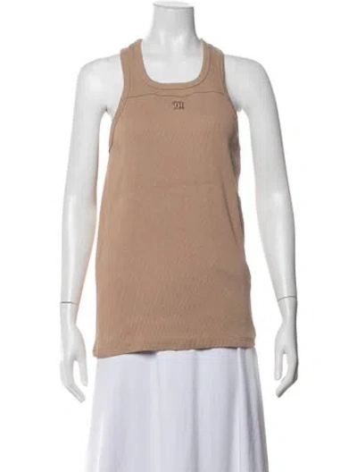 Pre-owned Misbhv Crew Neck Sleeveless Top In Neutral
