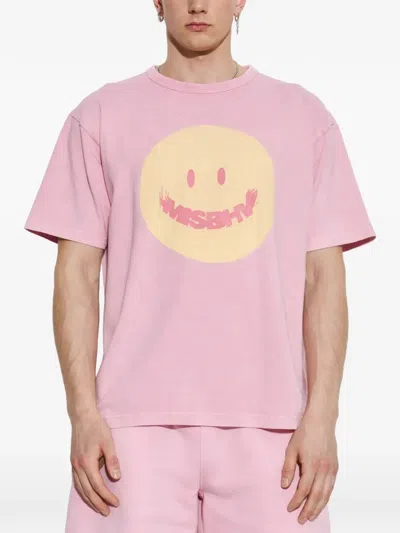 Misbhv Crew-neck T-shirt In Pink