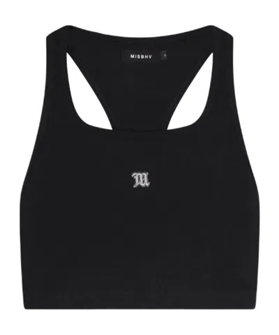 Misbhv Cropped Tank Top In Black