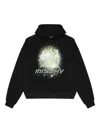 Misbhv Crystal-embellished Graphic Hoodie In Black