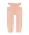 Misbhv Pink Cut-out Shorts In Nude