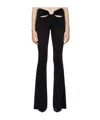 Misbhv Black Cutout Flared Trousers In Black