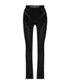 Misbhv Cut-out Flared Trousers In Black
