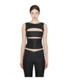 Misbhv Cut-out Sleeveless Top In Black