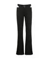 Misbhv Cut-out Straight-leg Trousers In Black