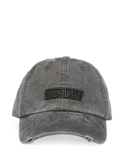 Misbhv Dead Logo-embroidered Cap In Black