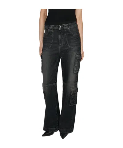 Misbhv Denim Trousers In Black