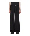 Misbhv Diagonal Zipper Casual Pants In Black