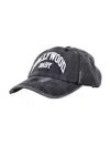 Misbhv Baby Cap Hollywood Curved Brim Distressed In Washed Black