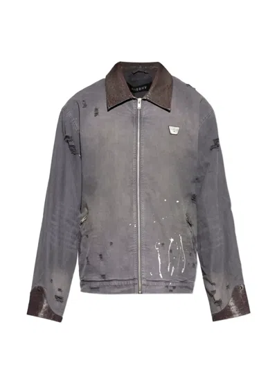 MISBHV DISTRESSED COLLARED JACKET
