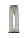 Misbhv Distressed-effect Bootcut Jeans In Multi