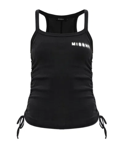 Misbhv Drawstring Top In Black
