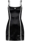 Misbhv Black Logo-embroidered Mini Dress In Black