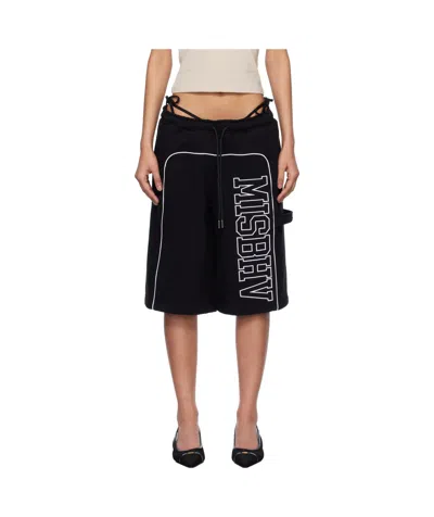 Misbhv Elastic Waist Shorts In Black