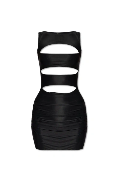 Misbhv Womens Black Elena Cut-out Stretch-woven Mini Dress