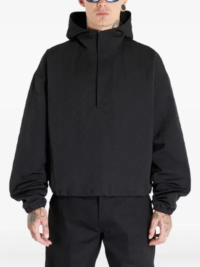 Misbhv Embossed Hooded Jacket In Black