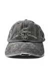 Misbhv Embroidered Distressed Cap In Gray