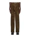 Misbhv Fade Details Casual Pants In Brown